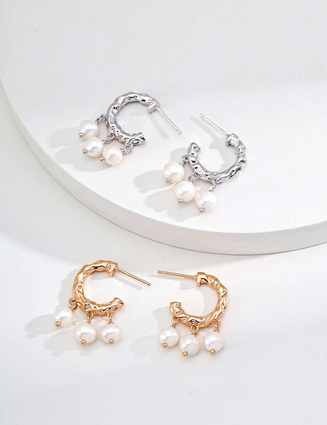 S925 Silver Pearl Tassel Earrings - TAMO Jewellery