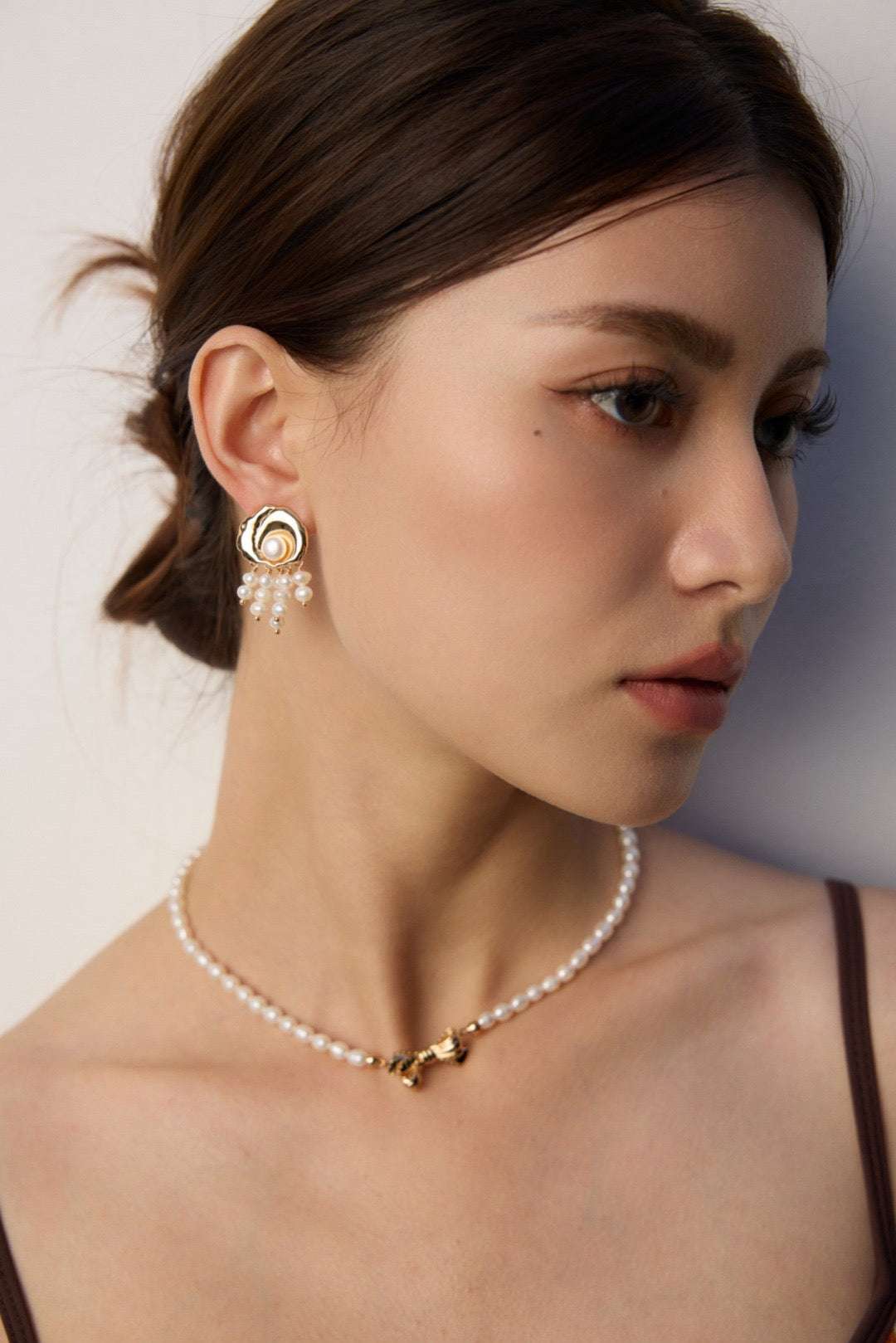 S925 Silver Blooming Pearl Tassel Earrings - TAMO Jewellery