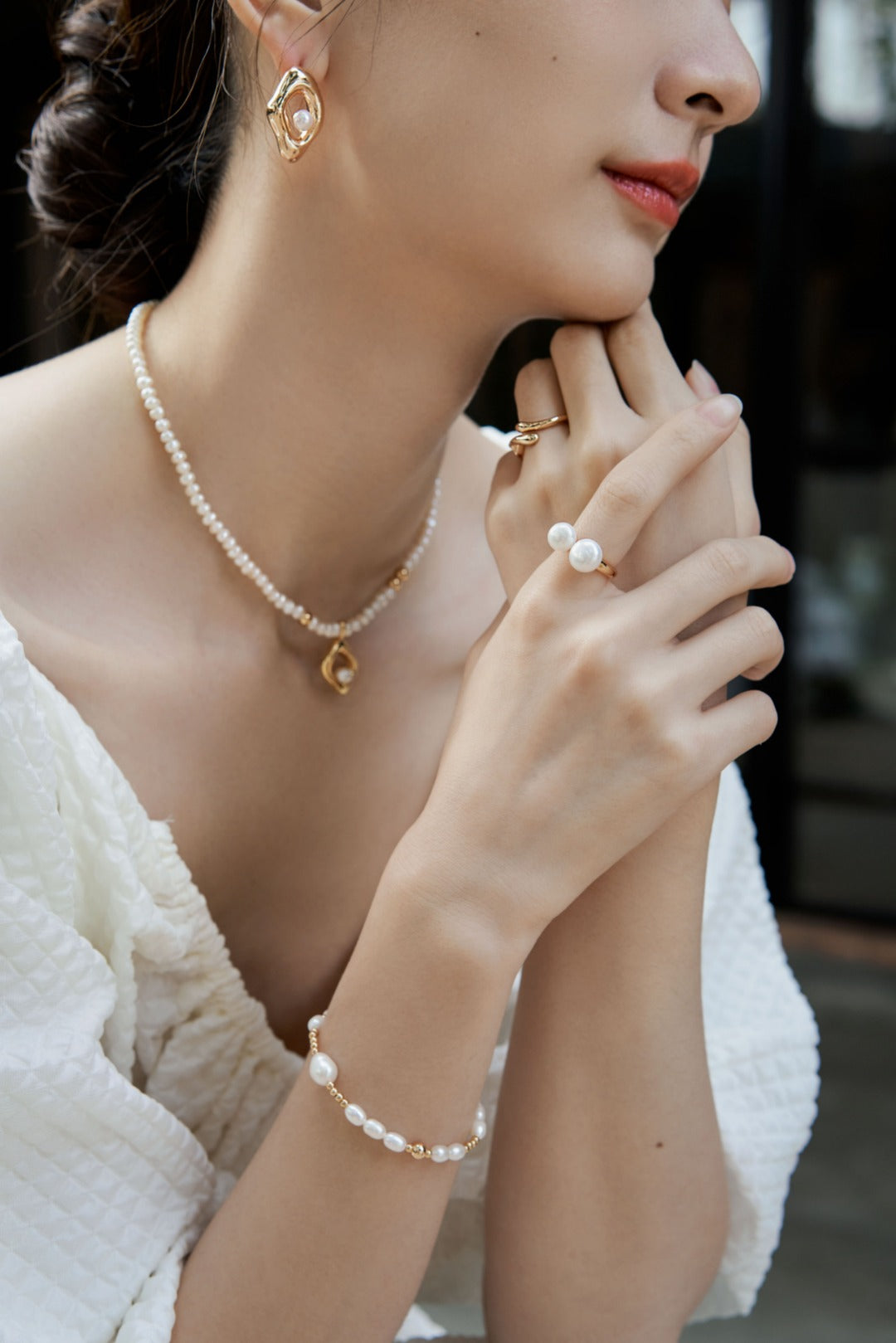 S925 Sterling Silver Pearl Bracelet (16 + 3 cm)