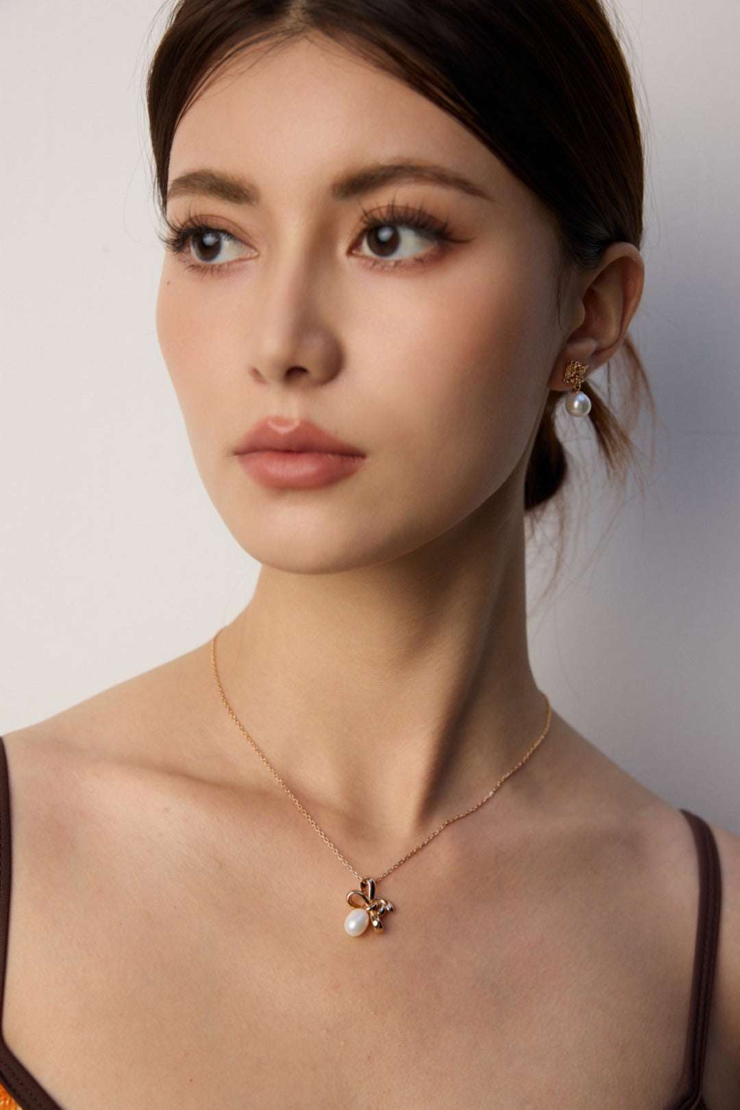 Vintage Pearl Drop Earrings – 925 Sterling Silver, Retro Gold