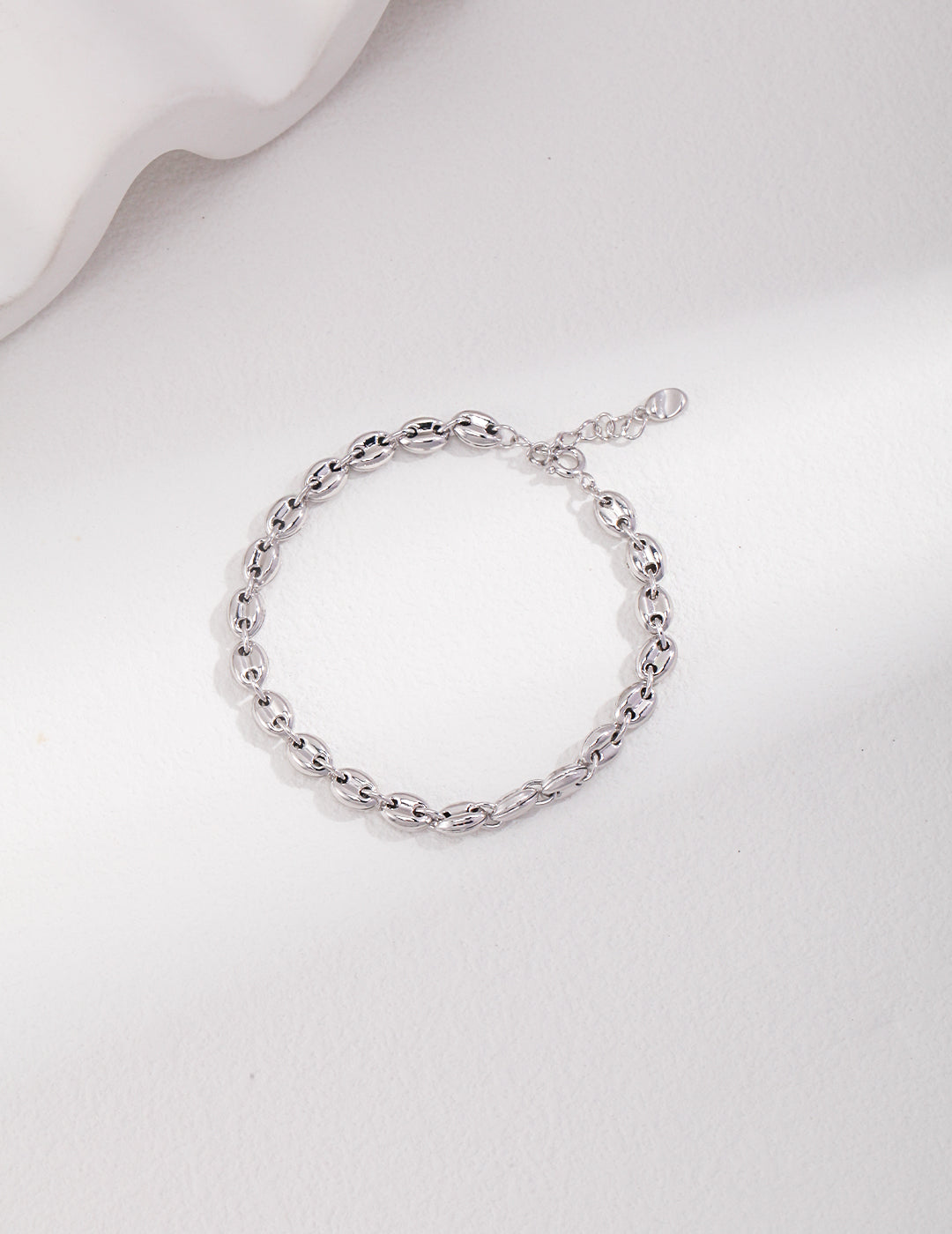 S925 Sterling Silver Minimalist Chain Bracelet (16 + 3 cm)