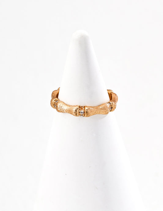 S925 Sterling Silver Adjustable Zircon Ring (Size 13, Open Design)