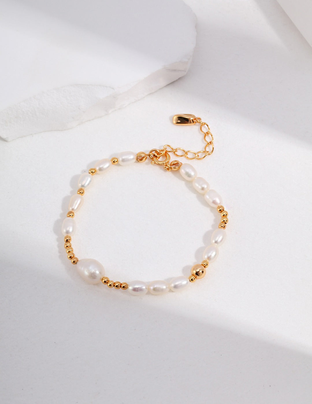 S925 Sterling Silver Pearl Bracelet (16 + 3 cm)