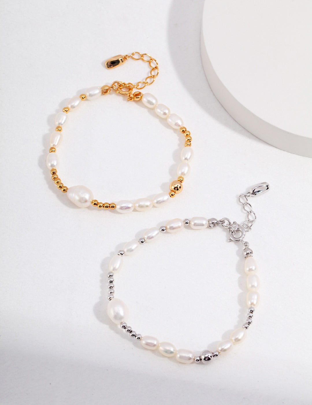 S925 Sterling Silver Pearl Bracelet (16 + 3 cm)