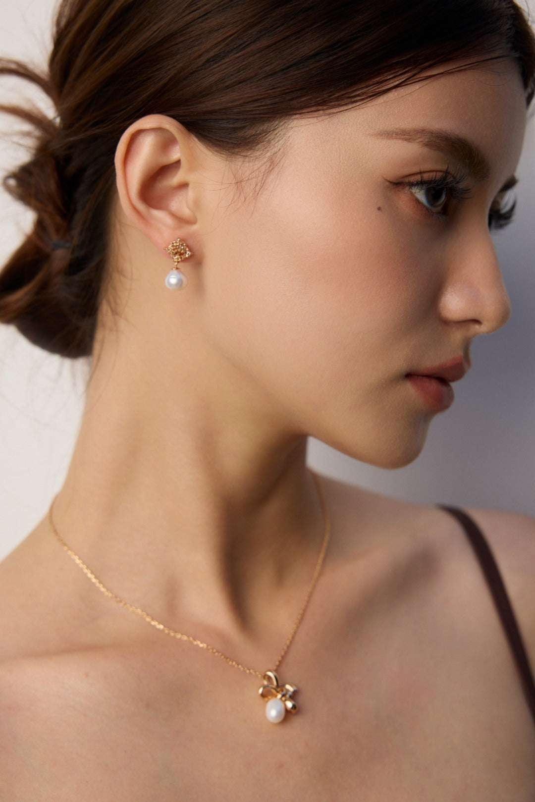 Vintage Pearl Drop Earrings – 925 Sterling Silver, Retro Gold