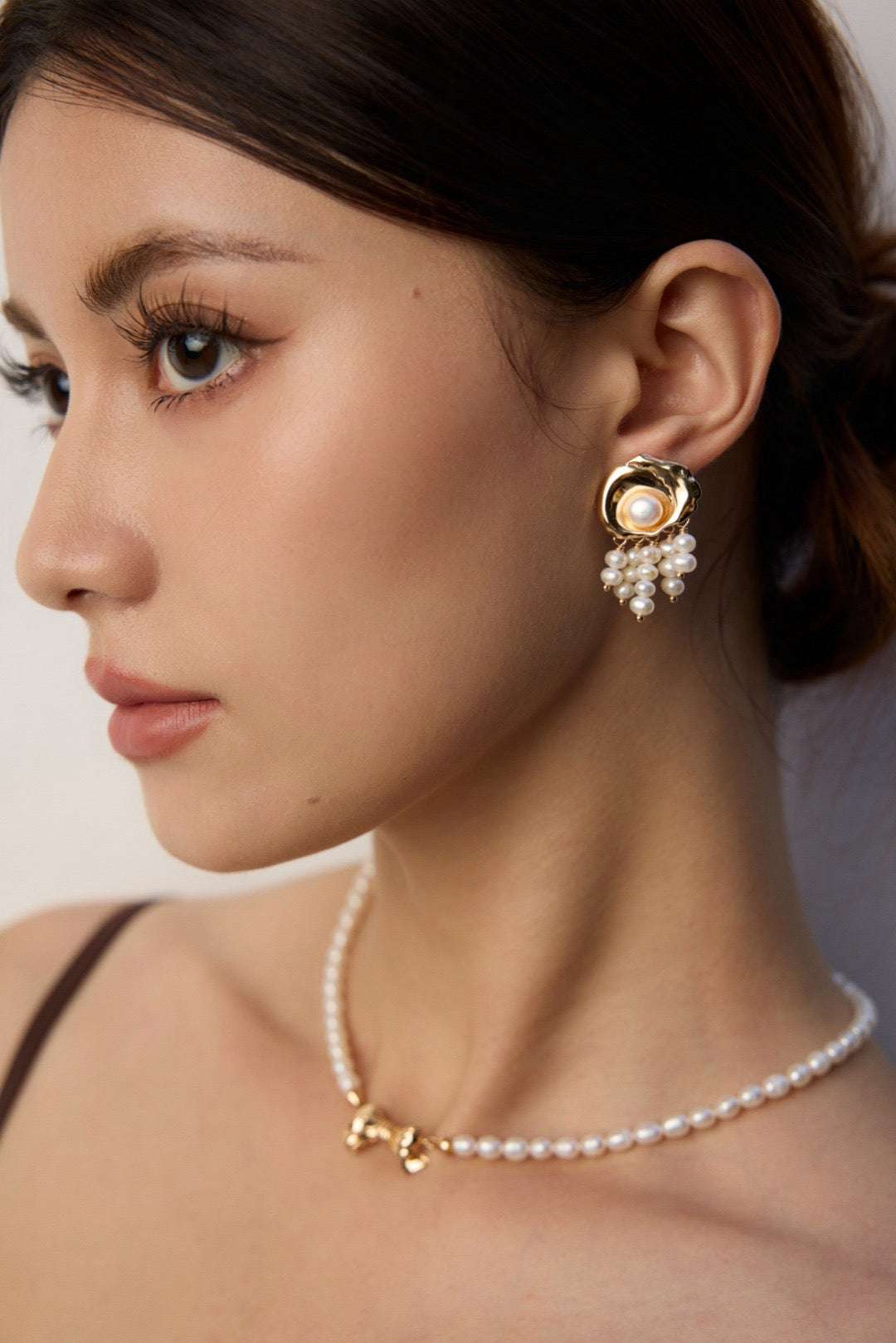 S925 Silver Blooming Pearl Tassel Earrings - TAMO Jewellery