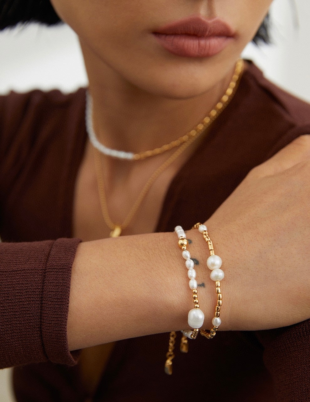 S925 Sterling Silver Pearl Bracelet (16 + 3 cm)