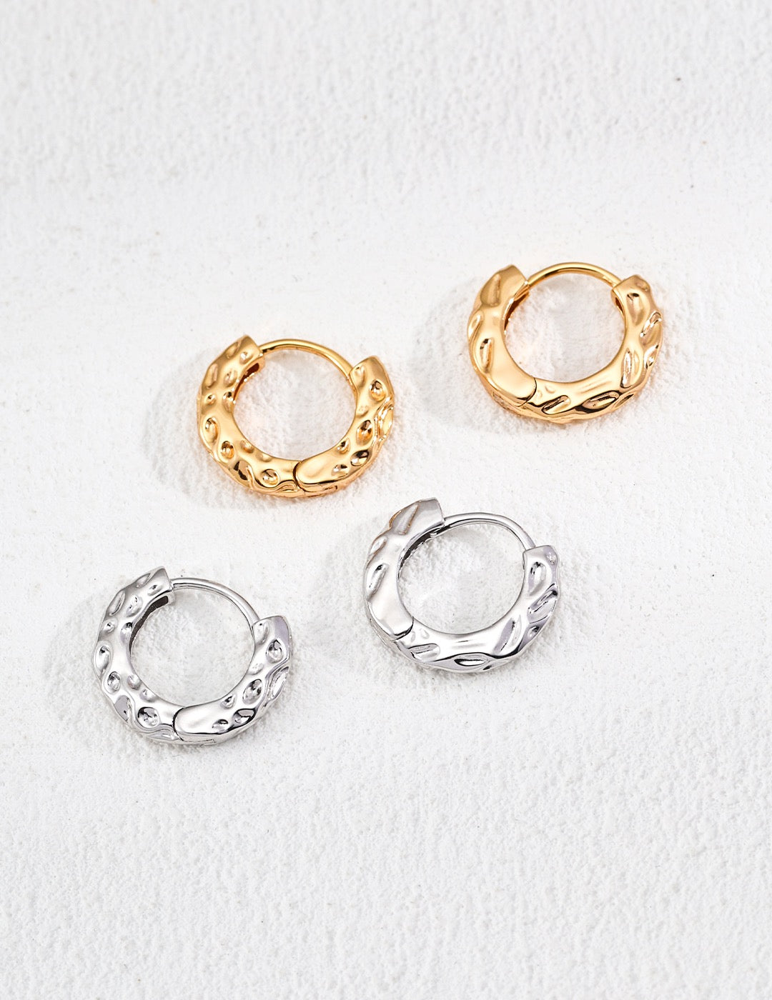 S925 Silver Woodgrain Pearl Earrings (Detachable Design) - TAMO Jewellery