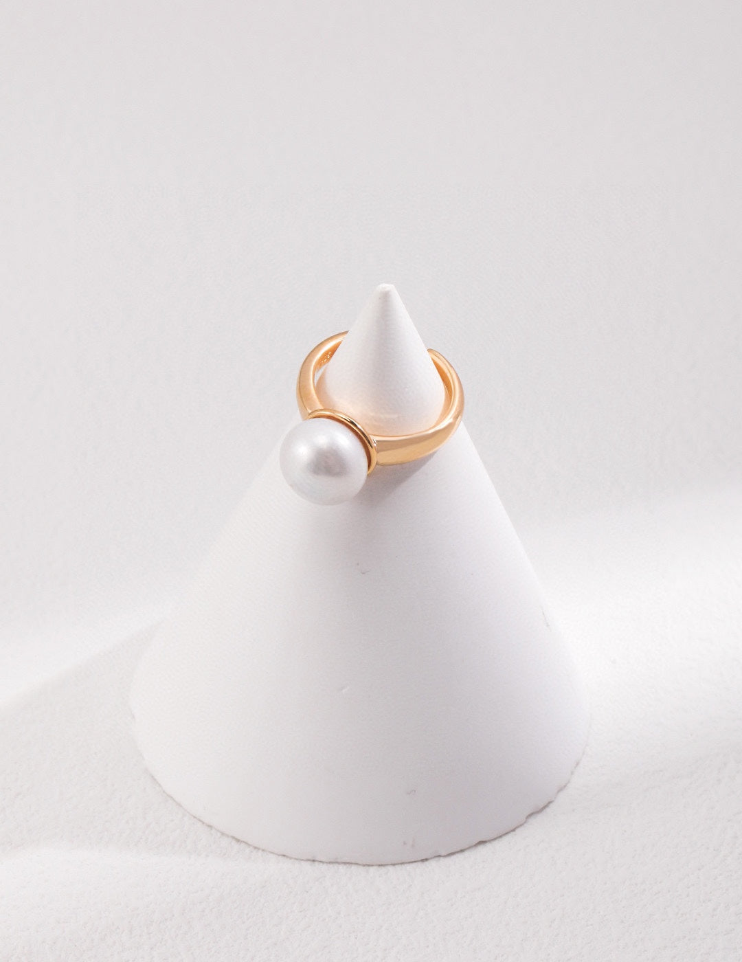 S925 Silver Adjustable Pearl Ring – Minimalist Elegant Design