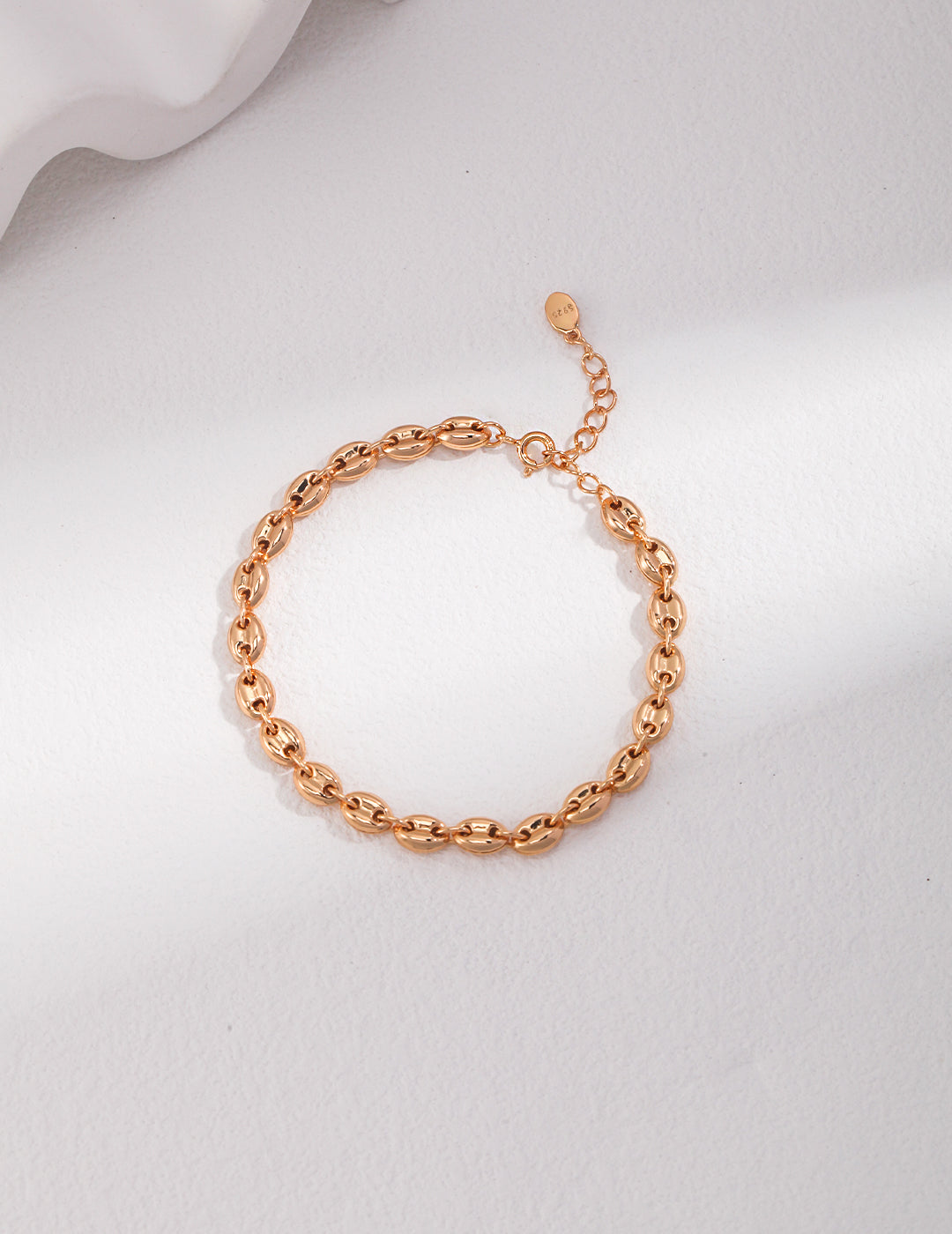 S925 Sterling Silver Minimalist Chain Bracelet (16 + 3 cm)