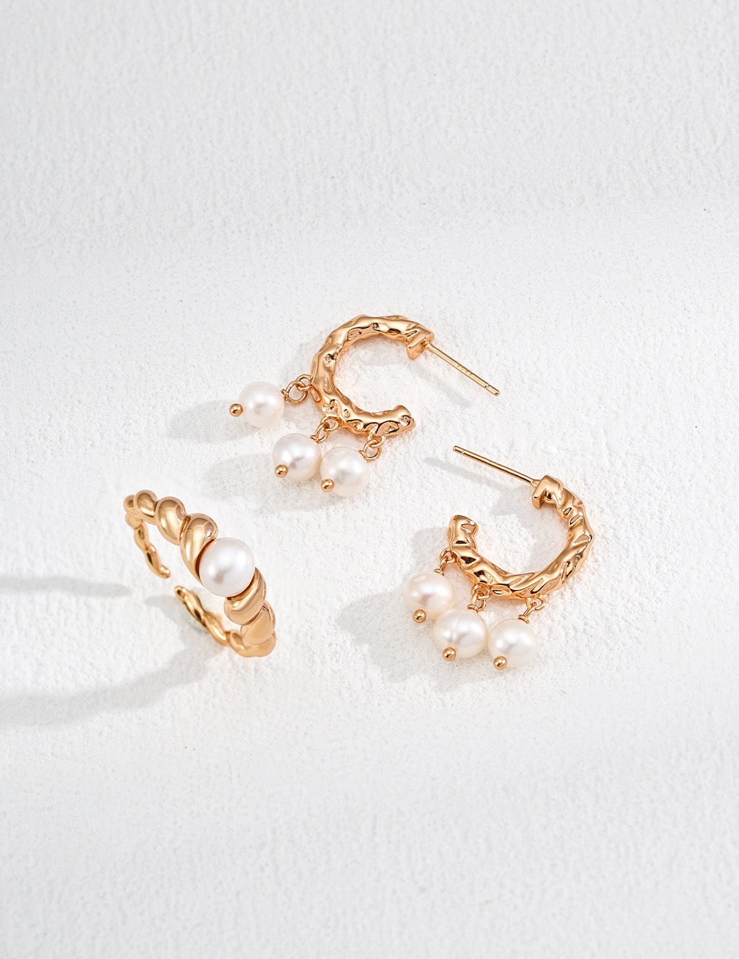 S925 Silver Pearl Tassel Earrings - TAMO Jewellery